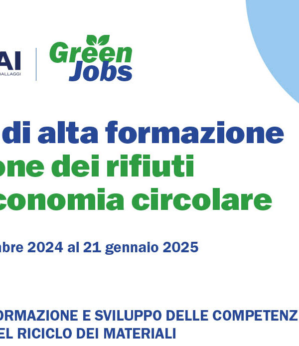 Alta formazione gestione rifiuti nell'economia circolare